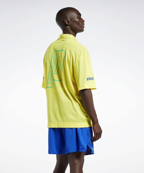 Reebok（リーボック）の「プリンス ポロシャツ / Prince Polo Shirt（ポロシャツ・メンズ・ミント/イエロー・LARGE/MEDIUM/X-SMALL/XXX-LARGE/X-LARGE/XX-LARGE/SMALL）」の7枚目の写真