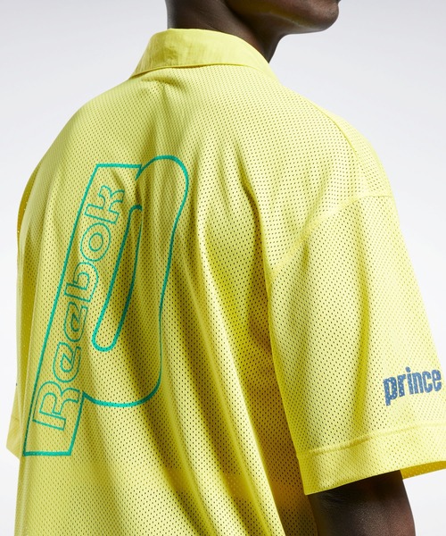 Reebok（リーボック）の「プリンス ポロシャツ / Prince Polo Shirt（ポロシャツ・メンズ・ミント/イエロー・LARGE/MEDIUM/X-SMALL/XXX-LARGE/X-LARGE/XX-LARGE/SMALL）」の9枚目の写真