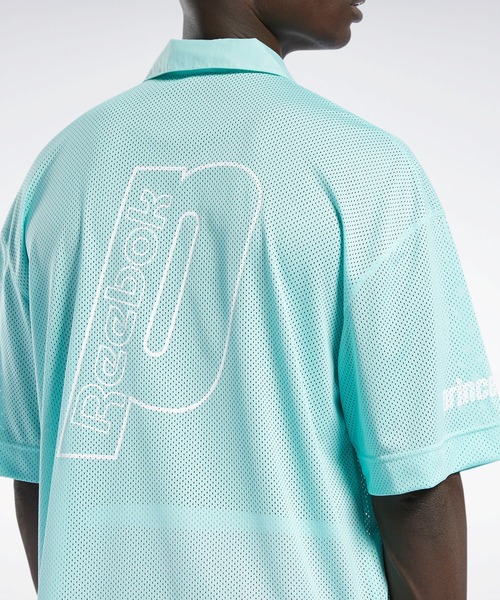 Reebok（リーボック）の「プリンス ポロシャツ / Prince Polo Shirt（ポロシャツ・メンズ・ミント/イエロー・LARGE/MEDIUM/X-SMALL/XXX-LARGE/X-LARGE/XX-LARGE/SMALL）」の6枚目の写真