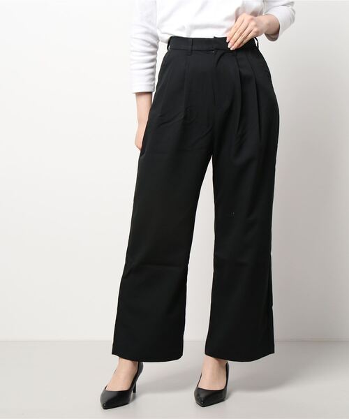 STYLEBLOCK(スタイルブロック)の「ツイルカラーストレートパンツ(その他パンツ・レディース・ベージュ/ターコイズブルー/ブラック/ブラウン/カーキ/オレンジ・M)」の1枚目の写真