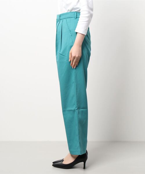 STYLEBLOCK(スタイルブロック)の「ツイルカラーストレートパンツ(その他パンツ・レディース・ベージュ/ターコイズブルー/ブラック/ブラウン/カーキ/オレンジ・M)」の7枚目の写真