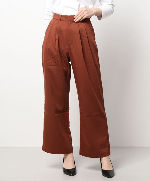 STYLEBLOCK(スタイルブロック)の「ツイルカラーストレートパンツ(その他パンツ・レディース・ベージュ/ターコイズブルー/ブラック/ブラウン/カーキ/オレンジ・M)」の8枚目の写真