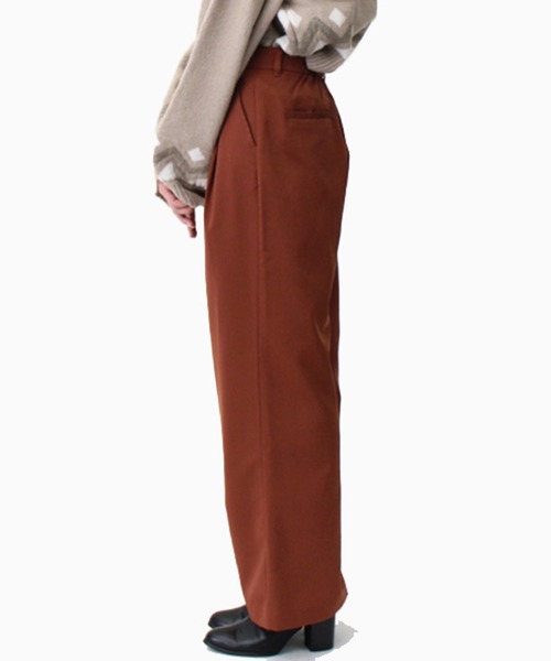 STYLEBLOCK(スタイルブロック)の「ツイルカラーストレートパンツ(その他パンツ・レディース・ベージュ/ターコイズブルー/ブラック/ブラウン/カーキ/オレンジ・M)」の9枚目の写真