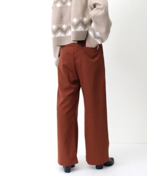 STYLEBLOCK(スタイルブロック)の「ツイルカラーストレートパンツ(その他パンツ・レディース・ベージュ/ターコイズブルー/ブラック/ブラウン/カーキ/オレンジ・M)」の10枚目の写真