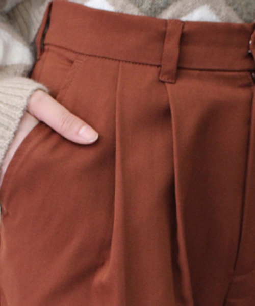 STYLEBLOCK(スタイルブロック)の「ツイルカラーストレートパンツ(その他パンツ・レディース・ベージュ/ターコイズブルー/ブラック/ブラウン/カーキ/オレンジ・M)」の12枚目の写真