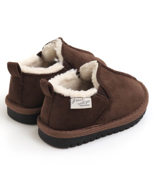 apres les cours（アプレレクール）の「/ショートボアブーツ（ブーツ・キッズ・ベージュ/ブラウン・15 /18/13/17/19/14/16）」の14枚目の写真