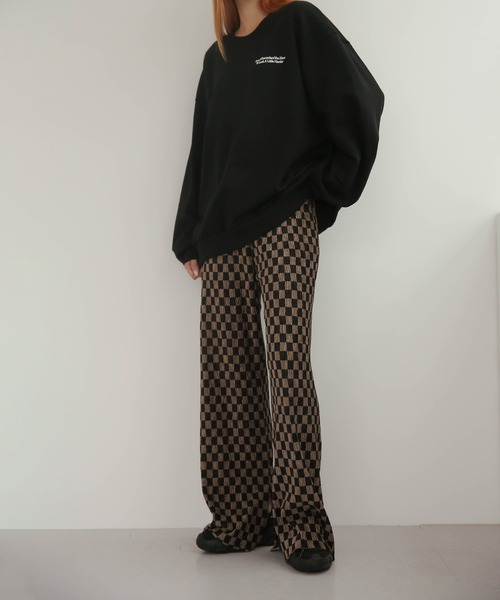 UNE MANSION（ユヌマンション）の「デイオーバーフィットトレーナー（Tシャツ/カットソー・レディース・クリーム/ライトグレー/ブラック・FREE）」の14枚目の写真