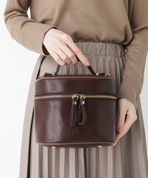 ESPERANZA(エスペランサ)の「【内ポケット有】2WAYショルダーバニティBAG(ショルダーバッグ・レディース・ブラック/ブラウン系・FREE)」の4枚目の写真