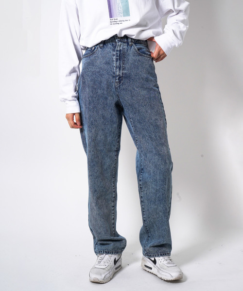 VENCEEXCHANGE（ヴァンスエクスチェンジ）の「ハイウエストストレートデニム（デニムパンツ・レディース・スカイブルー/グレー/オフホワイト/ブラック/ネイビー/ライトブルー・S/L/M/SS）」の19枚目の写真