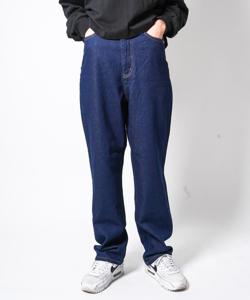 VENCEEXCHANGE（ヴァンスエクスチェンジ）の「ハイウエストストレートデニム（デニムパンツ・レディース・スカイブルー/グレー/オフホワイト/ブラック/ネイビー/ライトブルー・S/L/M/SS）」の9枚目の写真