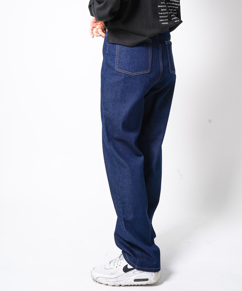 VENCEEXCHANGE（ヴァンスエクスチェンジ）の「ハイウエストストレートデニム（デニムパンツ・レディース・スカイブルー/グレー/オフホワイト/ブラック/ネイビー/ライトブルー・S/L/M/SS）」の8枚目の写真