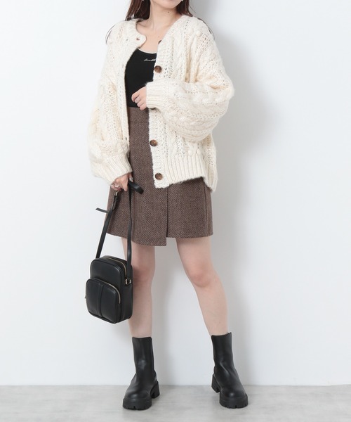 Heather(ヘザー)の「winterラップミニスカート 239665(スカート・レディース・ブラック系その他/ブラウン系その他/ブラック・S/M)」の10枚目の写真