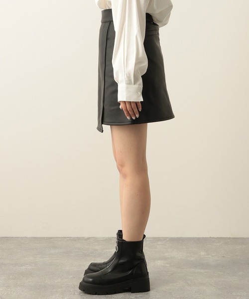 Heather(ヘザー)の「winterラップミニスカート 239665(スカート・レディース・ブラック系その他/ブラウン系その他/ブラック・S/M)」の17枚目の写真