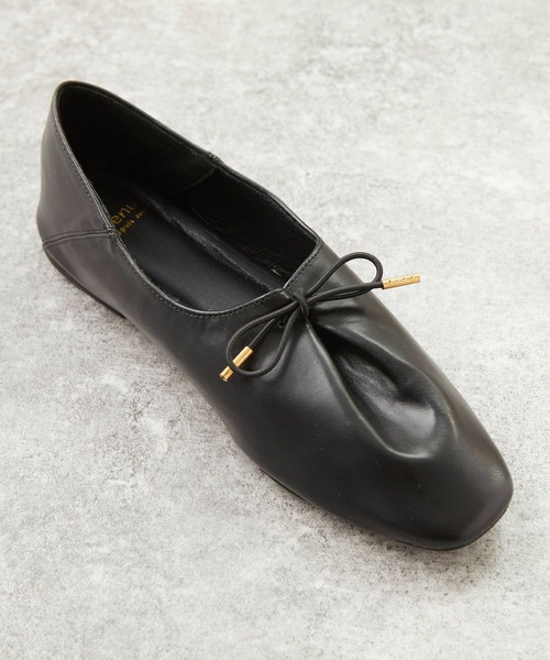 menue（メヌエ）の「2wayスクエアトゥレースアップシューズ（ドレスシューズ・レディース・ブラック/アイボリー/グレイッシュベージュ・22.0cm/22.5cm/23.5cm/25.0cm/21.5cm/23.0cm/24.5cm/25.5cm/26.0cm/24.0cm）」の9枚目の写真