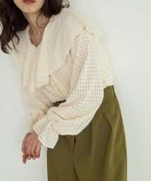w closet | 起毛レースラッフルブラウス(シャツ/ブラウス)