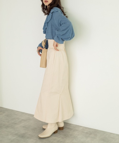 w closet(ダブルクローゼット)の「起毛レースラッフルブラウス(シャツ/ブラウス・レディース・アイボリー/ブルー/ブラック・FREE)」の21枚目の写真