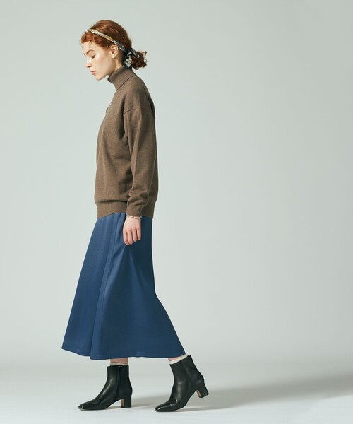 J.PRESS YORK STREET（ジェイプレスヨークストリート）の「【UNISEX】マルチファンクション タートルニット（ニット/セーター・メンズ・ブラック系/グレー系/アイボリー系・SMALL/MEDIUM/LARGE）」の4枚目の写真