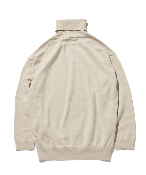 J.PRESS YORK STREET（ジェイプレスヨークストリート）の「【UNISEX】マルチファンクション タートルニット（ニット/セーター・メンズ・ブラック系/グレー系/アイボリー系・SMALL/MEDIUM/LARGE）」の6枚目の写真