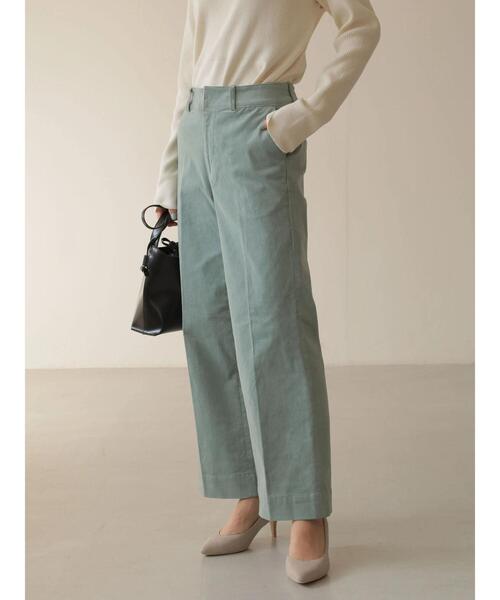 AMERICAN HOLIC(アメリカンホリック)の「ストレッチコールテンセンタープレスパンツ(その他パンツ・レディース・チャコールグレー/オフホワイト/サックスブルー/グレイッシュベージュ・S/M/L/XS)」の6枚目の写真