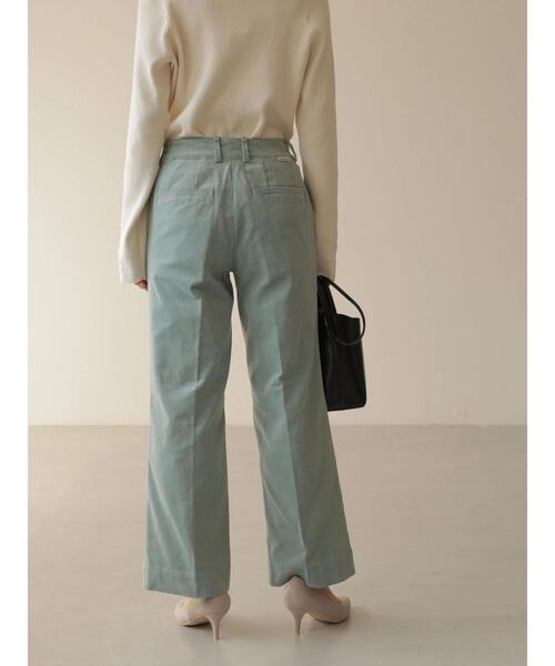 AMERICAN HOLIC(アメリカンホリック)の「ストレッチコールテンセンタープレスパンツ(その他パンツ・レディース・チャコールグレー/オフホワイト/サックスブルー/グレイッシュベージュ・S/M/L/XS)」の8枚目の写真