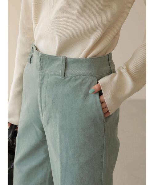 AMERICAN HOLIC(アメリカンホリック)の「ストレッチコールテンセンタープレスパンツ(その他パンツ・レディース・チャコールグレー/オフホワイト/サックスブルー/グレイッシュベージュ・S/M/L/XS)」の9枚目の写真