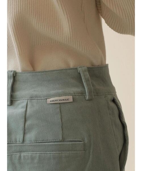 AMERICAN HOLIC(アメリカンホリック)の「ストレッチコールテンセンタープレスパンツ(その他パンツ・レディース・チャコールグレー/オフホワイト/サックスブルー/グレイッシュベージュ・S/M/L/XS)」の13枚目の写真