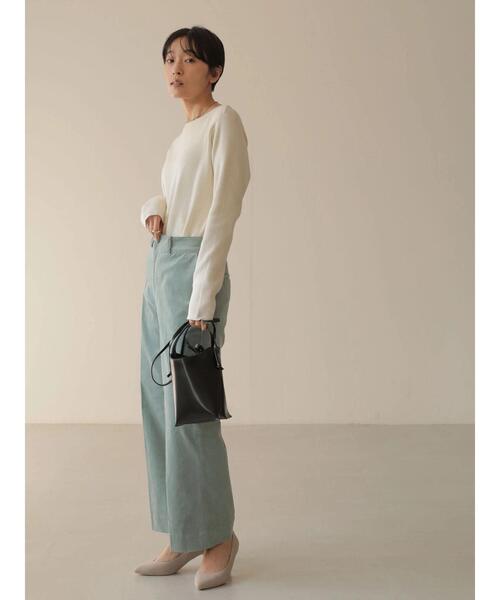 AMERICAN HOLIC(アメリカンホリック)の「ストレッチコールテンセンタープレスパンツ(その他パンツ・レディース・チャコールグレー/オフホワイト/サックスブルー/グレイッシュベージュ・S/M/L/XS)」の14枚目の写真