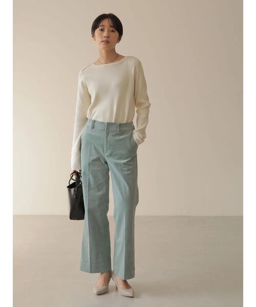 AMERICAN HOLIC(アメリカンホリック)の「ストレッチコールテンセンタープレスパンツ(その他パンツ・レディース・チャコールグレー/オフホワイト/サックスブルー/グレイッシュベージュ・S/M/L/XS)」の15枚目の写真