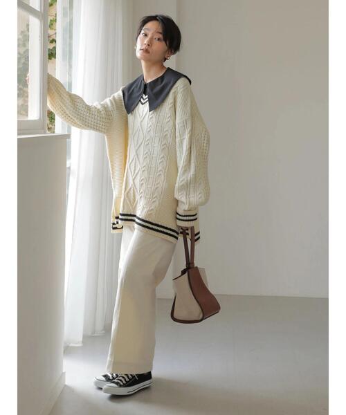 AMERICAN HOLIC(アメリカンホリック)の「ストレッチコールテンセンタープレスパンツ(その他パンツ・レディース・チャコールグレー/オフホワイト/サックスブルー/グレイッシュベージュ・S/M/L/XS)」の22枚目の写真