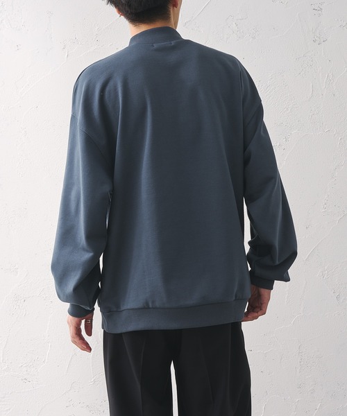 epnok（エプノック）の「モックネックルーズスウェット（スウェット・メンズ・ブラック/ナチュラル/グレイッシュブルー/グレイッシュベージュ・SMALL/LARGE/MEDIUM）」の12枚目の写真