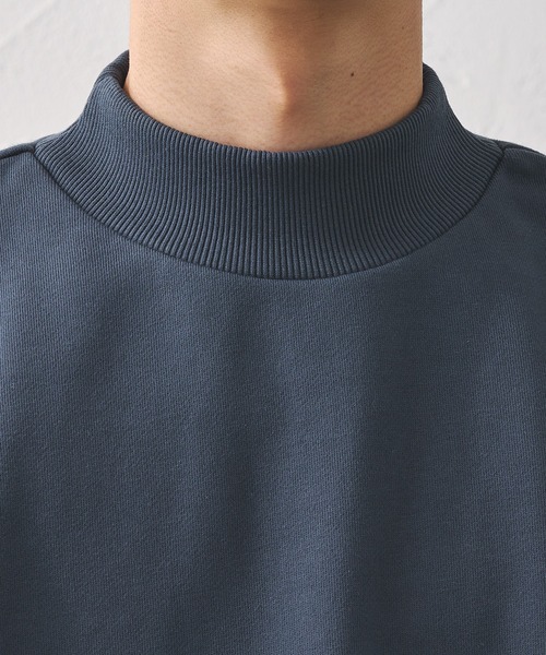 epnok（エプノック）の「モックネックルーズスウェット（スウェット・メンズ・ブラック/ナチュラル/グレイッシュブルー/グレイッシュベージュ・SMALL/LARGE/MEDIUM）」の17枚目の写真
