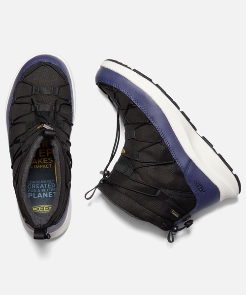 KEEN(キーン)の「UNEEK SNK CHUKKA WP / ユニーク スニーク チャッカ ウォータープルーフ(ブーツ・メンズ・ブラック×ブルー・28cm/26.5cm/27.5cm/28.5cm/29cm/25.5cm/26cm/25cm/27cm)」の9枚目の写真