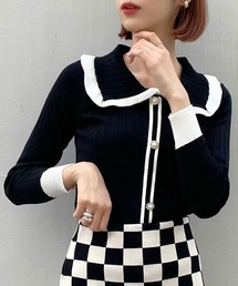 titty＆Co. PETIT | 【titty&Co.PETIT】ビックカラーニットカーデトップス(カーディガン/ボレロ)