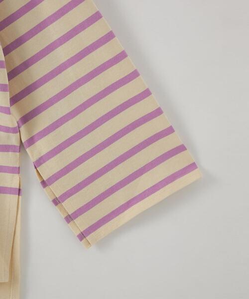 CITEN(シテン)の「<CITEN(シテン)>パネルボーダー ルーズ Tシャツ(Tシャツ/カットソー・レディース・ホワイト/クリーム・FREE)」の16枚目の写真