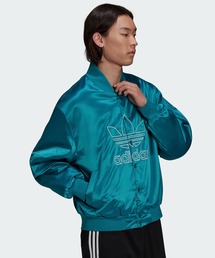 adidas サテン ジップアップジャケット adidas｜【公式】アディダス adidas アディカラー サテン