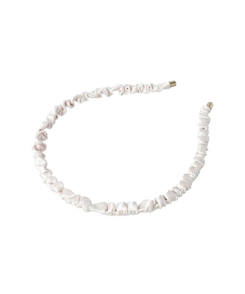 MERCURYDUO(マーキュリーデュオ)の「ギャザーカチューシャ(カチューシャ・レディース・ベージュ/ブラウン・FREE)」の3枚目の写真