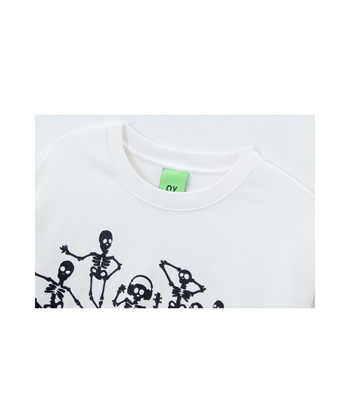 『OY/オーワイ』SKULLFAMILYMTM/スカルキャラクターファミリー長袖プルオーバースウェットシャツ