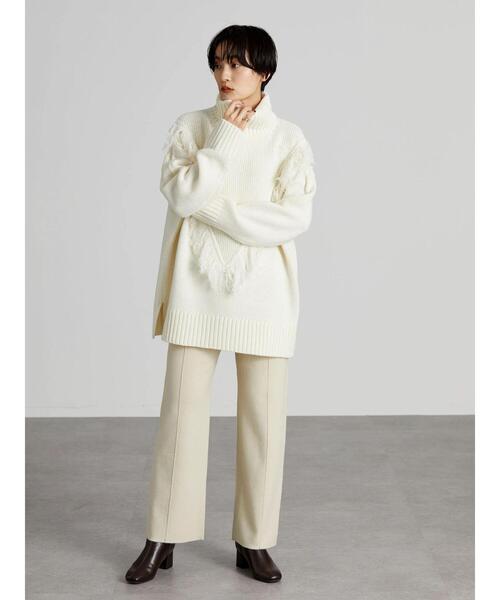 AMERICAN HOLIC(アメリカンホリック)の「フリンジニットプルオーバー(ニット/セーター・レディース・ブラック/オフホワイト・L/M)」の19枚目の写真