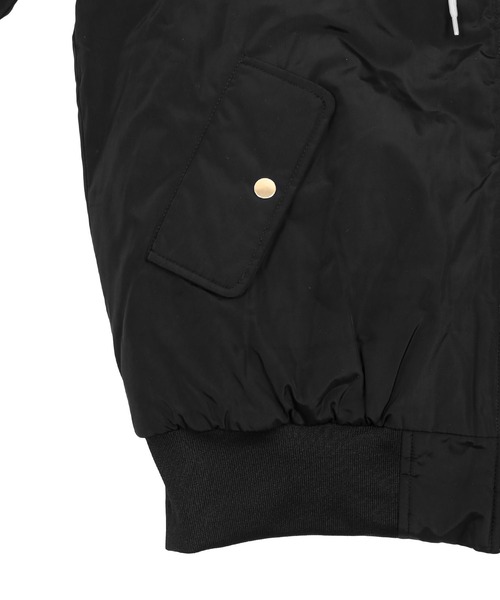 Figments（フィグメンツ）の「フードオーバーMA-1（MA-1・レディース・ブラック/カーキ・FREE）」の7枚目の写真