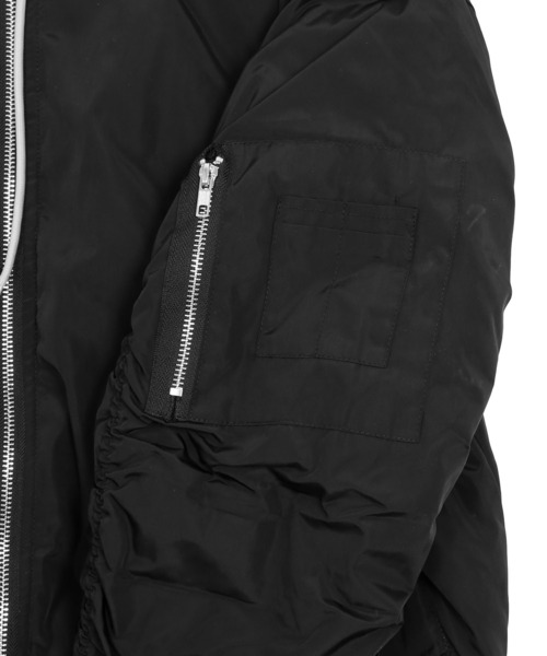 Figments（フィグメンツ）の「フードオーバーMA-1（MA-1・レディース・ブラック/カーキ・FREE）」の6枚目の写真