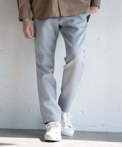 417 EDIFICE(フォーワンセブンエディフィス)の「【ESSENTIAL / エッセンシャル】スリムパンツ(スラックス・メンズ・ブラウン/ダークブラウン/ベージュ/ネイビー/サックスブルー・SMALL/MEDIUM/LARGE)」の5枚目の写真