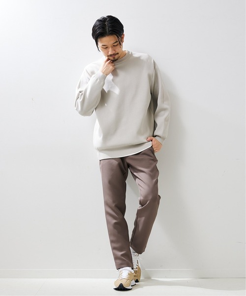 417 EDIFICE(フォーワンセブンエディフィス)の「【ESSENTIAL / エッセンシャル】スリムパンツ(スラックス・メンズ・ブラウン/ダークブラウン/ベージュ/ネイビー/サックスブルー・SMALL/MEDIUM/LARGE)」の9枚目の写真