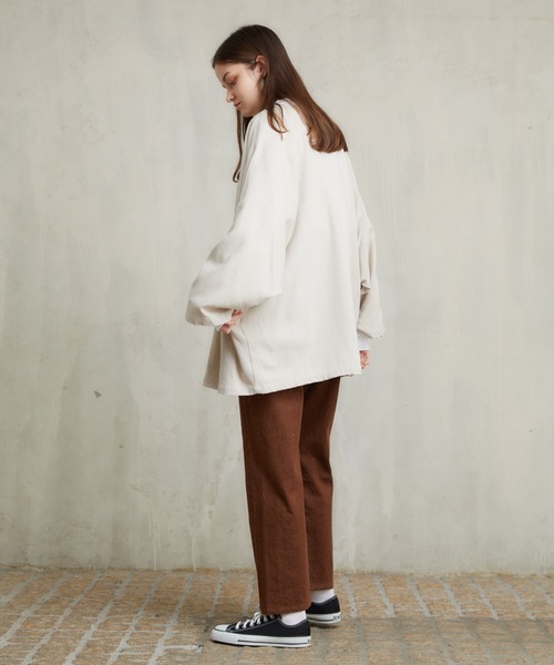 flaner（フラネ）の「loose linen jacket/ルーズリネンジャケット（その他アウター・レディース・ナチュラル・FREE）」の10枚目の写真