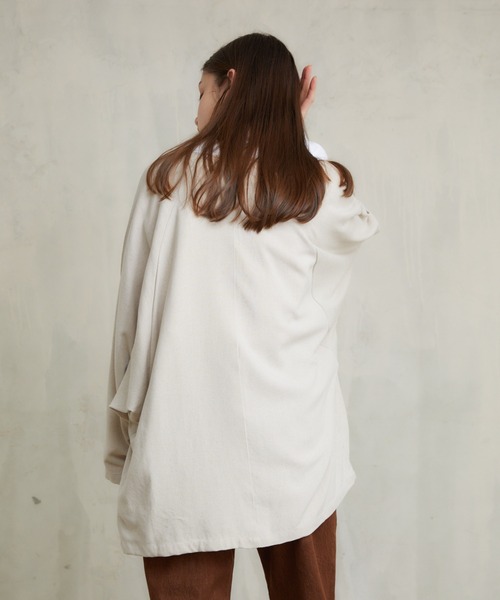 flaner（フラネ）の「loose linen jacket/ルーズリネンジャケット（その他アウター・レディース・ナチュラル・FREE）」の7枚目の写真