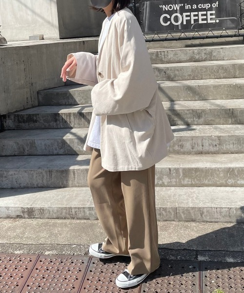 flaner（フラネ）の「loose linen jacket/ルーズリネンジャケット（その他アウター・レディース・ナチュラル・FREE）」の15枚目の写真