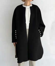 PICCIN | ポケットパールノーカラーコート(ノーカラーコート)