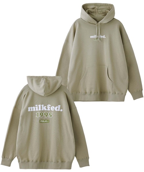 MILKFED. 「MILKFED.」 ジップアップパーカー ONE SIZE ブラウン