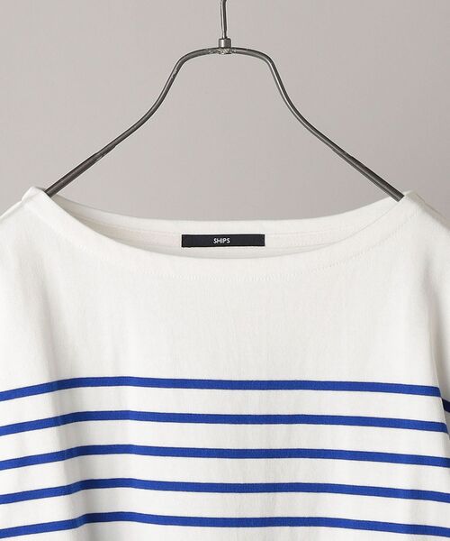 SHIPS(シップス)の「【WEB限定】SHIPS: ワンポイント ロゴ ワッペン ジャージー ボーダー ボートネック ロングスリーブ Tシャツ (ロンT) 22SS(Tシャツ/カットソー・メンズ・ホワイト/ネイビー/レッド/グリーン・SMALL/MEDIUM/LARGE/X-LARGE)」の16枚目の写真