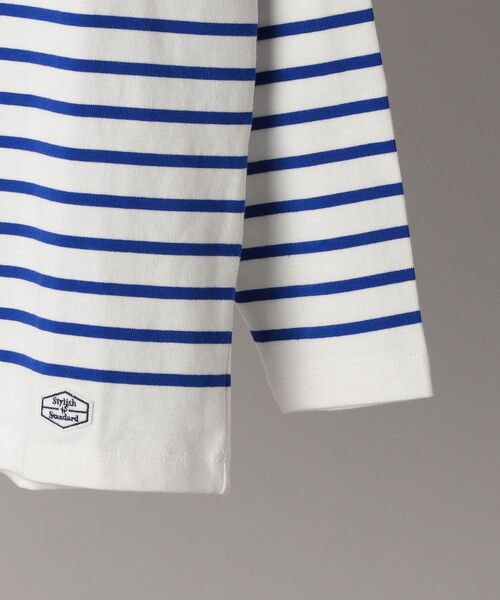 SHIPS(シップス)の「【WEB限定】SHIPS: ワンポイント ロゴ ワッペン ジャージー ボーダー ボートネック ロングスリーブ Tシャツ (ロンT) 22SS(Tシャツ/カットソー・メンズ・ホワイト/ネイビー/レッド/グリーン・SMALL/MEDIUM/LARGE/X-LARGE)」の18枚目の写真