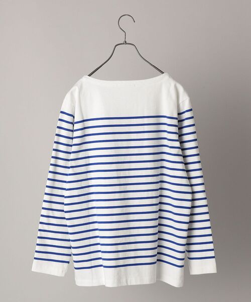 SHIPS(シップス)の「【WEB限定】SHIPS: ワンポイント ロゴ ワッペン ジャージー ボーダー ボートネック ロングスリーブ Tシャツ (ロンT) 22SS(Tシャツ/カットソー・メンズ・ホワイト/ネイビー/レッド/グリーン・SMALL/MEDIUM/LARGE/X-LARGE)」の20枚目の写真